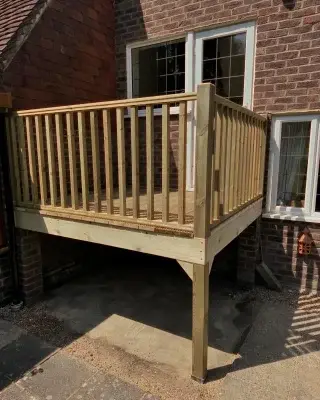 Raised decking #fpjcarpentry