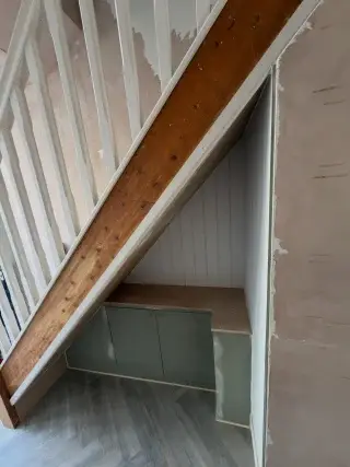 Under stairs cupboard and paneling ready for painting #fpjcarpentry #portsmouth